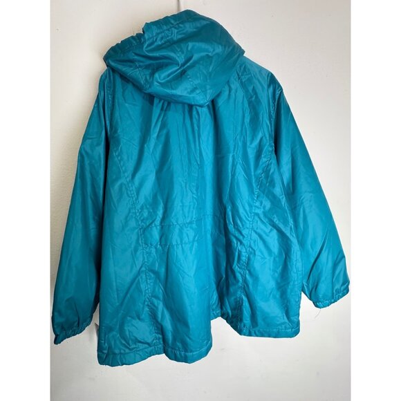 TOTES Rain Resistant Jacket Fleece Lined Zip-Off Hoodie Teal Blue Coat Size 2XL - Picture 2 of 6